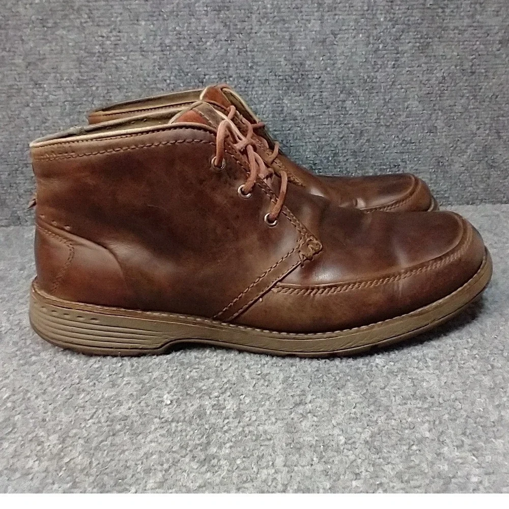 Merrell Cinnamon Brown Leather Chukka Boots Mens 13 J42131 Lace Up Moc Toe